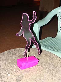 Pink girl centerpiece